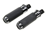 Black Clear Cut Style Footpeg Set