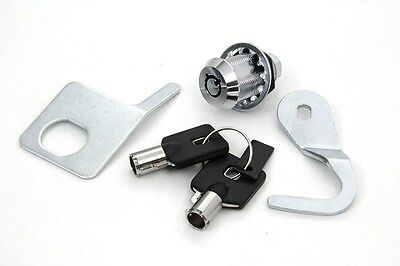 Chrome Saddlebag Lock and Key Kit, Replaces OEM No: 53194-07