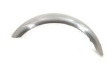 7" Round custom smooth rear fender has beaded edge and end and raw finish