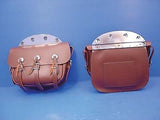 Brown Leather Replica Saddlebag Set