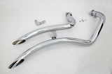 Exhaust Drag Pipe Set Curvado FITS: XL 2004-2013