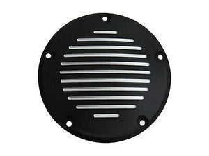 Black Grooved 5-Hole Derby Cover fits Harley Softail FXST 1999-UP, FLT 1999-2015