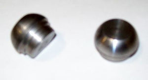 4-Pack of Solid Mild Steel 1-1/4" Diameter Stepped-Shoulder Tubing End Plugs