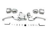 Chrome Handlebar Control Kit fits FLST/FXST 2007-2010,9/16" bore master cylinder