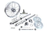 Fork Assembly with Polished Sliders 21" Wheel