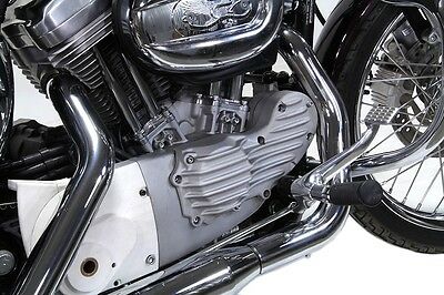 Natural aluminum ribeye style cam cover trim fits XL Sportster 1991-2015