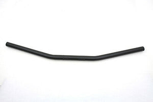 1' DRAG HANDLEBARS WITH INDENTS, BLACK