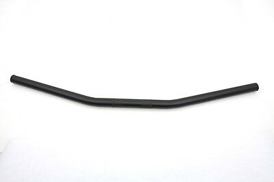 1' DRAG HANDLEBARS WITH INDENTS, BLACK