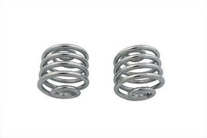 1 Pair tapered barrel style Chrome 2" Motorcycle Seat Spring Set