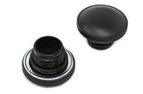 Black Screw-In Ratcheting Style Gas Cap Set Vented & Non-Vented, Fits 1984-1995