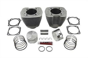 USA Made! S&S 88" Evolution 3-5/8" Big Bore Cylinder Kit Silver