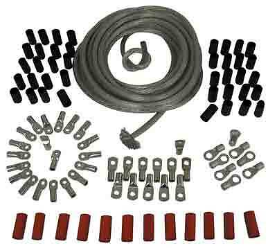 All Balls Clear coated ultra-flexible 4 gauge Custom BATTERY CABLE BUILDERS KIT