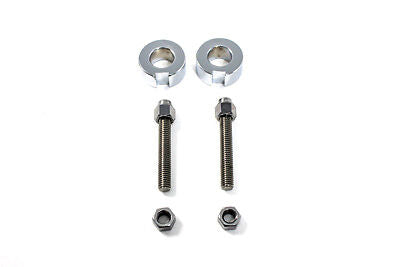 Softail Style Axle Adjuster kit, collars, screws/bolts w nuts, Fits Hardtails!