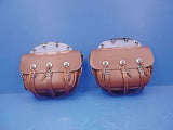 Brown Leather Replica Saddlebag Set