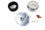 Wyatt Gatling 7" Round Air Cleaner Kit with Chrome Cover