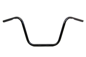 12" Ape Hanger Handlebars with Indents Black, Fits Harley FXST 1984-2017