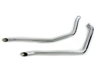 1-3/4 inch Chrome goose style Drag pipes for Harley FXST 1986-1999