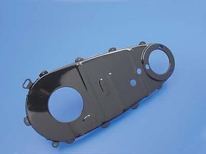 Black steel inner primary cover, Replaces OEM No: 60620-55, Fits FL 1955-1964