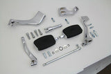 Chrome 3" Extension Mid Control Kit with Mini Footboards