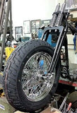 4" Under Black Springer Forks,Brake,Axle Front End Kit w 150 Tire @ 60-Spoke Rim