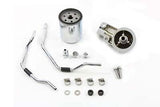 Oil filter kit w chrome housing & Hard lines & Fittings, Fits FXST/FLST 1992-99