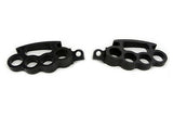 Black Knuckle Footpeg Set, Fits Most H-D models w/ female mounting block